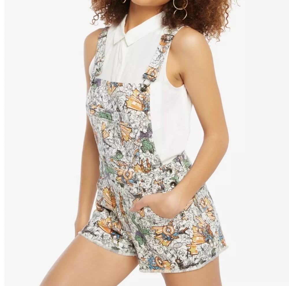 Marvel Avengers comic overall shorts